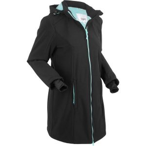 Kurtka softshell z podszewką barankiem bonprix czarny. Kurtki sportowe bonprix. Za 159.99 zł.