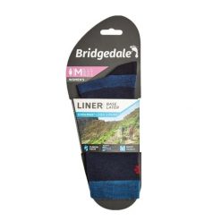 Skarpety do turystyki damskie Bridgedale LINER BL COOL 2 pary LD. Niebieskie skarpety Bridgedale, bez wzorów. Za 95.99 zł.