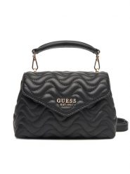 Guess Torebka Melisandra Mini HWQG96 53780 Czarny. Czarne torebki klasyczne Guess, z aplikacjami, ze skóry, bez dodatków. Za 589.99 zł.