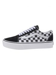 Vans Skórzane sneakersy "Old Skool Platform" w kolorze czarno-białym rozmiar: 44,5. Białe trampki Vans, bez wzorów, bez zapięcia. Za 183.59 zł.