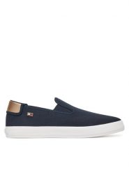 Tommy Hilfiger Tenisówki Vulc Canvas Slip-On Sneaker FW0FW08645 Granatowy. Niebieskie trampki TOMMY HILFIGER, bez wzorów, z materiału, bez zapięcia. Za 219.99 zł.