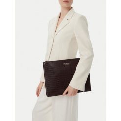 Etui na laptopa Nine West. Brązowe torby na laptopa Nine West, bez wzorów. Za 99.99 zł.