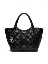 Emporio Armani Torebka Y3D277 YWL2E 80001 Czarny. Czarne shopper Emporio Armani, bez wzorów, ze skóry, bez dodatków. Za 1,219.00 zł.