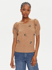 Munthe Sweter Obtain 242160024270 Beżowy Slim Fit. Brązowe swetry Munthe, bez wzorów, z syntetyku, bez ramiączek. Za 769.99 zł.