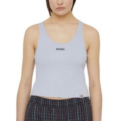 Koszulki Dickies Model Yorktown Vest W Kolor Fioletowy. Fioletowe koszulki sportowe Dickies, bez wzorów, z tkaniny, bez ramiączek. W wyprzedaży za 79.60 zł.