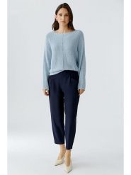 Oui Sweter w kolorze błękitnym rozmiar: 44. Niebieskie swetry Oui, bez wzorów, ze splotem, bez ramiączek. Za 226.10 zł.