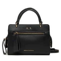 Torebka Armani Exchange. Czarne torebki klasyczne Armani Exchange, bez wzorów, bez dodatków. Za 619.99 zł.