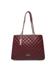 Nine West Torebka CEO-IDAHO-I-LDA8005 Bordowy. Czerwone torebki klasyczne Nine West, bez wzorów, z materiału, bez dodatków. Za 299.99 zł.