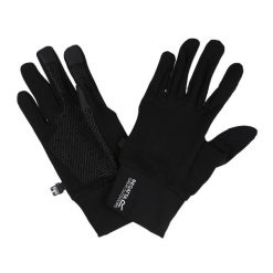 Rękawiczki do smartfona Stretch Gloves II. Czarne rękawiczki Regatta, bez wzorów, z elastanu, sportowe. Za 119.99 zł.