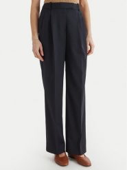 Tommy Hilfiger Spodnie materiałowe Timeless WW0WW48352 Granatowy Straight Fit. Niebieskie spodnie materiałowe TOMMY HILFIGER, bez wzorów, z materiału. Za 699.99 zł.