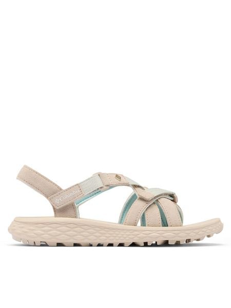 Columbia Sandały Konos Esla 2149711 Beżowy. Brązowe sandały Columbia, bez wzorów, z materiału, bez obcasa, bez zapięcia. Za 249.99 zł.