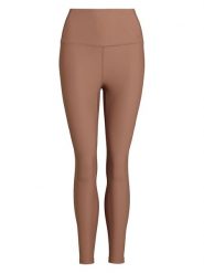 Rethinkit Legginsy sportowe "Beas" w kolorze jasnobrązowym rozmiar: M. Brązowe legginsy Rethinkit, m, bez wzorów, z materiału, z podwyższonym stanem. Za 122.67 zł.