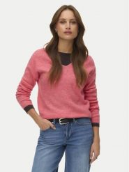 Vero Moda Sweter Crewlefile 10233357 Koralowy Loose Fit. Pomarańczowe swetry Vero Moda, l, bez wzorów, z syntetyku, bez ramiączek. Za 109.99 zł.