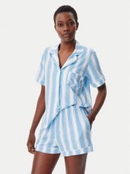 DKNY Piżama YI50042 Niebieski Regular Fit. Niebieskie piżamy DKNY, bez wzorów, z syntetyku, bez ramiączek. Za 239.99 zł.