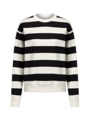 Marie Lund Bluza damska Kobiety Bawełna czarny|biały w paski, L. Białe bluzy sportowe Marie Lund, l, bez wzorów, z bawełny, bez kaptura. Za 199.95 zł.