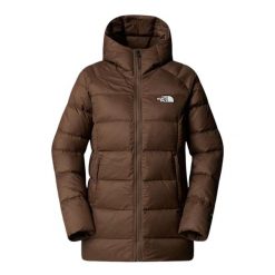 The North Face Hyalite Down Parka damska M/38 - brązowa. Brązowe parki The North Face, na zimę, m, z poliesteru, casualowe, bez kaptura. Za 1,542.99 zł.