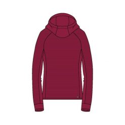 Bluza damska z kapturem CMP. Czerwone bluzy CMP, bez wzorów, z kapturem. Za 290.50 zł.