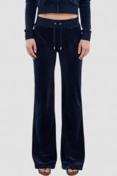 JUICY COUTURE Granatowe spodnie dresowe damskie Layla Low Rise Pocket, Rozmiar M. Niebieskie spodnie dresowe Juicy Couture, m, bez wzorów, z dresówki, z obniżonym stanem. W wyprzedaży za 287.99 zł.