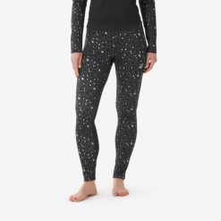 Legginsy termoaktywne narciarskie damskie Wedze BL 500. Szare bielizna sportowa WED'ZE, m, bez wzorów, z elastanu, długie. Za 59.99 zł.