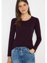 Cecil Koszulka w kolorze fioletowym rozmiar: XL. Różowe bluzki Cecil, xl, bez wzorów, z bawełny, bez kołnierzyka, bez ramiączek. Za 61.17 zł.