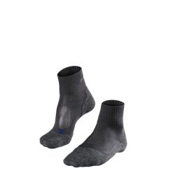 Skarpetki damskie Falke TK2 Short Cool. Szare skarpety Falke, bez wzorów, z elastanu. Za 156.50 zł.
