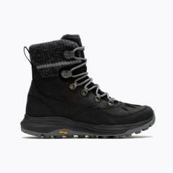 Buty trekkingowe damskie Merrell Siren 4 Thermo Mid Zip Wp. Czarne trekkingi Merrell, z materiału, za kostkę. Za 792.00 zł.