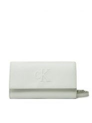 Calvin Klein Jeans Torebka LV04K1006G Biały. Białe listonoszki Calvin Klein Jeans, bez wzorów, z jeansu, bez dodatków. Za 299.99 zł.
