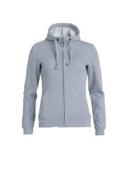 Clique Basic Hoody Full Zip Women - bluza damska z kapturem szara. Szare bluzy CLIQUE, m, bez wzorów, z bawełny, z kapturem. Za 187.03 zł.