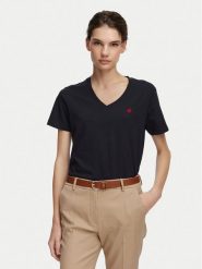 Beverly Hills Polo Club T-Shirt P-SS26W-TS516518 Granatowy Regular Fit. Niebieskie koszulki polo Beverly Hills Polo Club, xs, bez wzorów, z bawełny, bez kołnierzyka, bez ramiączek. Za 139.99 zł.