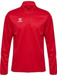 Bluza dresowa 1/2 zip Hummel Essential. Czerwone bluzy Hummel, xl, bez wzorów, z dresówki, bez kaptura. Za 215.50 zł.