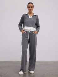 BGN Spodnie w kolorze szarym rozmiar: 38. Szare spodnie materiałowe BGN, na co dzień, bez wzorów, z materiału. Za 113.63 zł.