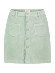 Sublevel Spódnica sztruksowa w kolorze miętowym rozmiar: L. Zielone spódnice Sublevel, l, bez wzorów, ze sztruksu, mini. Za 74.28 zł.