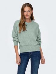 ONLY Sweter w kolorze miętowym rozmiar: S. Zielone swetry Only, s, bez wzorów, ze splotem, bez ramiączek. Za 74.81 zł.