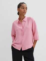 Someday. Koszula w kolorze jasnoróżowym rozmiar: M. Różowe koszule someday., m, bez wzorów, bez kołnierzyka, bez ramiączek. Za 165.99 zł.