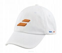 Czapka tenisowa Babolat Event Cap - biała. Białe kurtki BABOLAT, m, bez wzorów, z bawełny, bez kaptura. Za 99.00 zł.