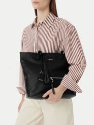 Lasocki Torebka CEO-LSK-L-033-10 Czarny. Czarne shopper Lasocki, bez wzorów, ze skóry, bez dodatków. Za 199.99 zł.