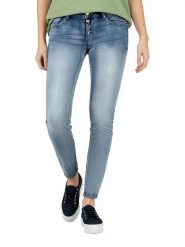 Timezone Dżinsy "Sanya" - Skinny fit - w kolorze błękitnym rozmiar: W30/L32. Niebieskie jeansy Timezone, l, z aplikacjami. Za 149.66 zł.