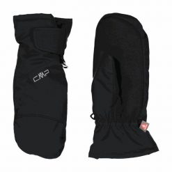 Rękawiczki damskie narciarskie CMP. Czarne rękawiczki CMP, bez wzorów, sportowe. W wyprzedaży za 230.99 zł.