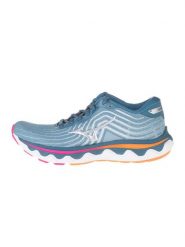Mizuno Buty "Wave Horizon 6" w kolorze błękitnym do biegania rozmiar: 38. Niebieskie obuwie sportowe Mizuno, z materiału, bez zapięcia, do biegania. Za 321.39 zł.