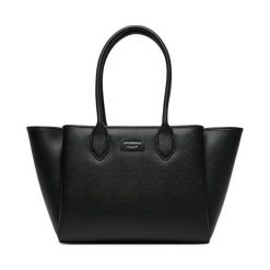 Torebka Emporio Armani. Czarne shopper Emporio Armani, bez wzorów, bez dodatków. Za 1,829.00 zł.
