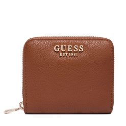 Mały Portfel Damski Guess. Brązowe portfele Guess, z aplikacjami. Za 219.99 zł.