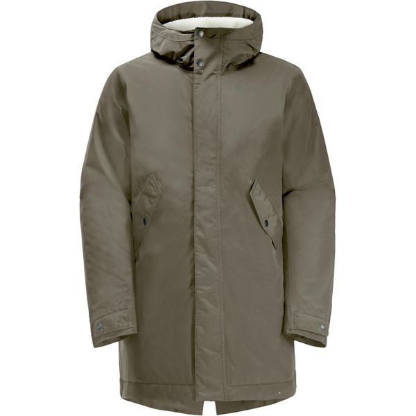 Kurtka zimowa damska Jack Wolfskin Talforst Parka. Brązowe parki Jack Wolfskin, na zimę, sportowe, bez kaptura. W wyprzedaży za 1,174.85 zł.