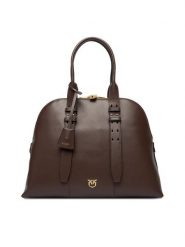 PINKO Torebka Bowling Bag Medium AI 25-26 PLTT 105172 A0QO Brązowy. Brązowe torebki klasyczne Pinko, bez wzorów, ze skóry, bez dodatków. Za 2,429.00 zł.