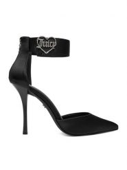 Juicy Couture Szpilki EO-LH24018-2A Czarny. Czarne szpilki Juicy Couture, bez wzorów, z materiału, bez obcasa, na szpilce, bez zapięcia. Za 249.99 zł.