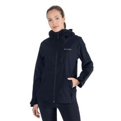 Kurtka przeciwdeszczowa z membraną damska Columbia Omni-Tech Ampli-Dry. Czarne kurtki sportowe Columbia, s, bez wzorów, z nylonu, bez kaptura, trekkingowe. Za 416.85 zł.