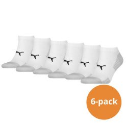 Skarpety Puma Sport Sneaker Amortyzowane, 6-pak, białe. Białe skarpety Puma, bez wzorów, z elastanu. Za 162.99 zł.