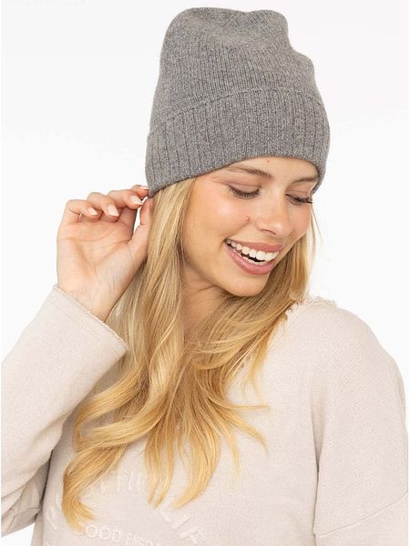 Zwillingsherz Kaszmirowa czapka w kolorze szarym rozmiar: onesize. Szare czapki Zwillingsherz, bez wzorów, z kaszmiru. Za 148.61 zł.