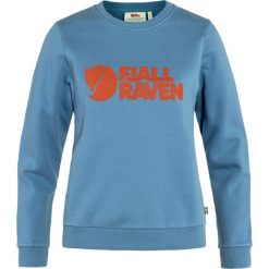 Bluza bawełniana damska Fjallraven Logo Sweater. Niebieskie bluzy FJÄLRÄVEN KANKEEN, m, bez wzorów, z bawełny, bez kaptura. Za 387.99 zł.