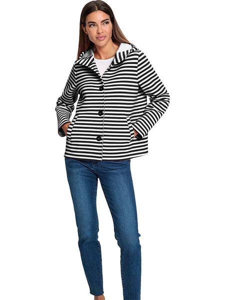 Heine Bluza w kolorze czarno-białym rozmiar: 42. Białe bluzy Heine, bez wzorów, bez kaptura. Za 113.10 zł.