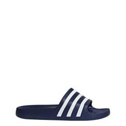 Klapki adilette Aqua. Białe klapki Adidas, bez wzorów, bez obcasa. Za 99.95 zł.